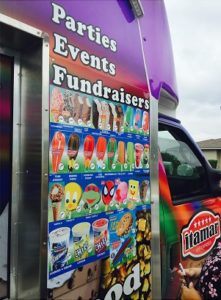 Side of ice cream truck