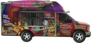 Food truck with graphics